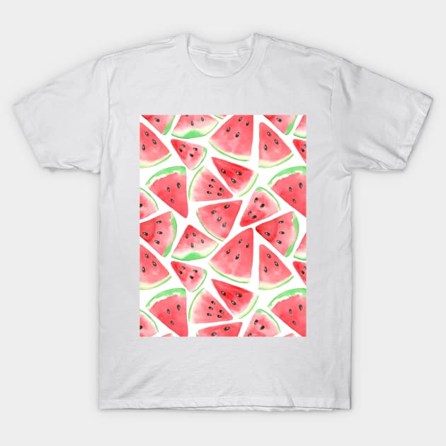 Watermelon slices pattern T-Shirt by katerinamk